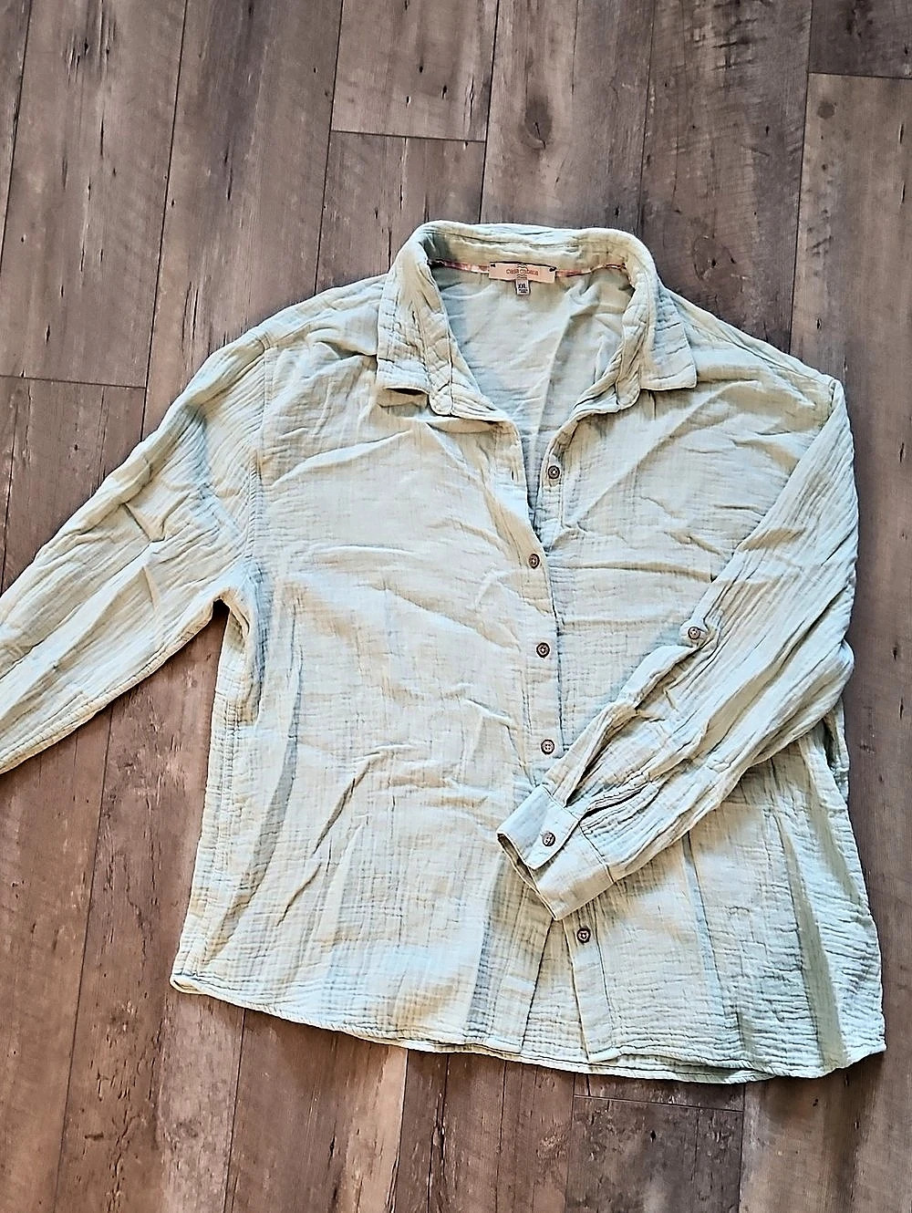 Casa Cabana  Button Down Sage Green XXL